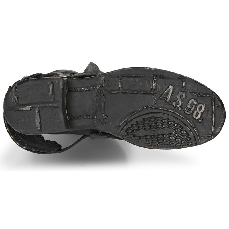 Airstep / AS98 A50238-101-6002 Schwarze Damen-Ankle-Boots - Gr&ouml;&szlig;e 7