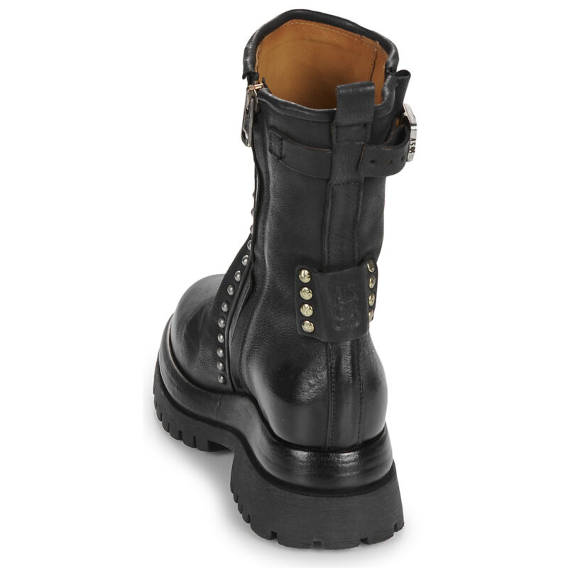Airstep / AS98 B51218-101-6002 Schwarze Damen-Ankle-Boots - Gr&ouml;&szlig;e 5