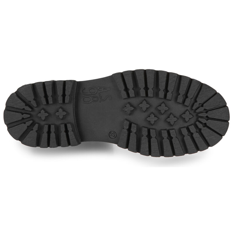 Airstep / AS98 B51218-101-6002 Schwarze Damen-Ankle-Boots - Gr&ouml;&szlig;e 7