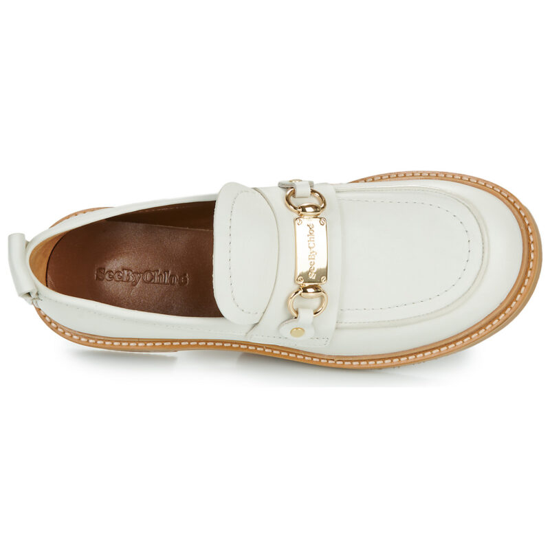 See by Chloé SIGNATURE 1 LOAFER Beige Mocassini Donna - 6