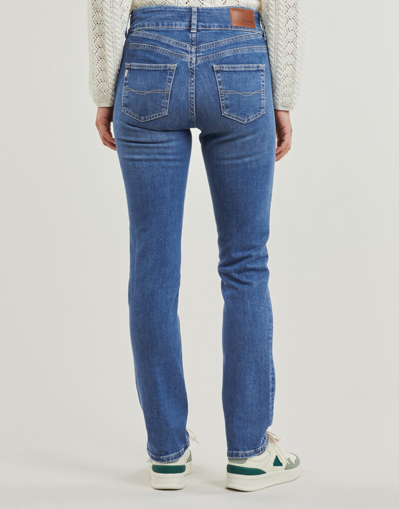 Jeans Slim Pepe jeans SLIM JEANS MW Blu Jeans Slim Donna - 4