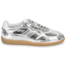 Baskets basses argent&eacute;es ALOHAS Tb.490 pour femme - Pointure 2