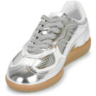 Baskets basses argent&eacute;es ALOHAS Tb.490 pour femme - Pointure 3