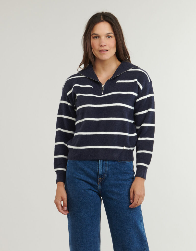 Pullover Betty London MARINAE Blaue Damenpullover - 2
