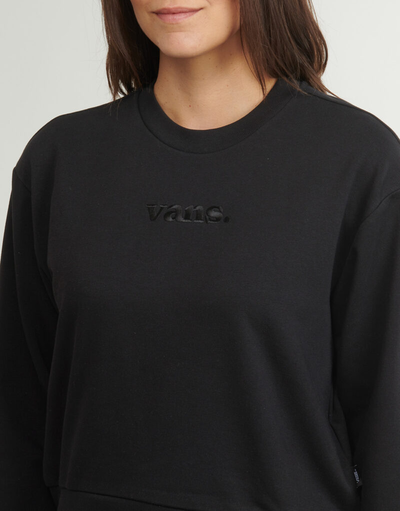 Sudadera Vans W ESSENTIAL FT RLX CREW Negra Sudadera Mujer - 5