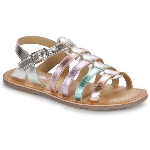 Sandali Minibel per ragazza modello BERGAMOTTE in argento. Design elegante e alla moda, ideali per le occasioni speciali. Realizzati con materiali di alta qualità per garantire comfort e durata. Perfetti per l’estate, questi sandali sono il must-have per il guardaroba di ogni bambina. Disponibili ora per un look chic e trendy!