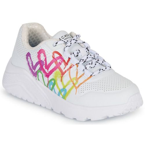 Scarpe bambina ragazza Skechers UNO LITE Bianco, sneakers leggere e comode con design elegante, ideali per ogni occasione. Perfette per il tempo libero e le attività scolastiche, queste scarpe offrono comfort e stile. Scopri il mondo di Skechers per le più giovani!
