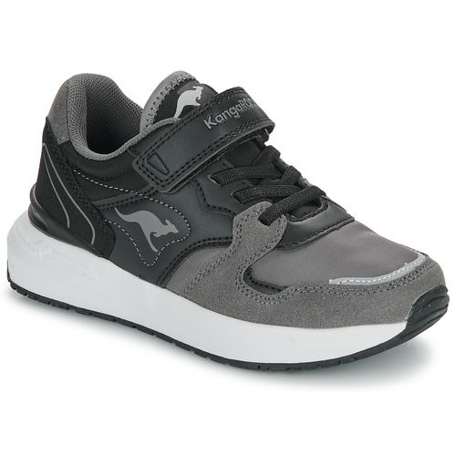 Scarpa bambino ragazzo Kangaroos K-Sneak Base EV in nero, design sportivo, comoda e leggera, ideale per attività all'aperto e quotidiane. Perfetta per un look trendy e casual. Acquista ora!