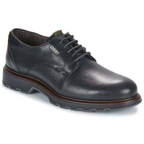 Scarpe Pikolinos LINARES M8U Nero Derby Uomo, eleganti e confortevoli, realizzate in pelle di alta qualità. Queste scarpe derby sono perfette per occasioni formali e quotidiane, grazie al loro design classico e alla comodità che offrono. Ideali per completare il tuo outfit con stile e raffinatezza.