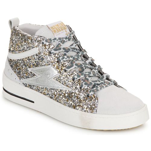 Sneakers alte donna Semerdjian GIBRA in argento, eleganti e alla moda, perfette per un look casual-chic. Comode e stilose, ideali per ogni occasione. Acquista ora le tue sneakers alte Semerdjian GIBRA per aggiungere un tocco di glamour al tuo guardaroba.