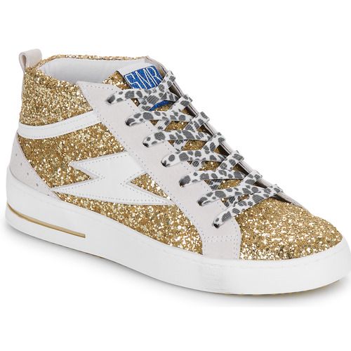Sneakers alte donna Semerdjian GIBRA Oro, eleganti e alla moda, con dettagli dorati, ideali per un look casual e trendy. Perfette per ogni occasione, queste sneakers offrono comfort e stile. Acquista ora le Semerdjian GIBRA Oro e completa il tuo outfit con un tocco di classe!