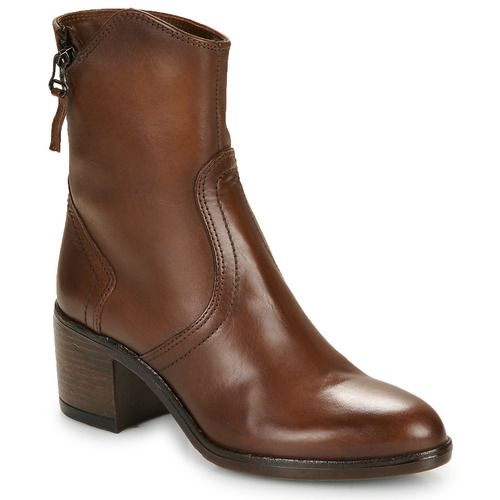 Stivaletti donna Mjus FASSE ZIP in marrone, caratterizzati da una zip laterale elegante e un design moderno. Realizzati con materiali di alta qualità, questi stivaletti offrono comfort e stile per ogni occasione. Perfetti per un look casual-chic, ideali da abbinare a jeans o gonne. Acquista ora i tuoi stivaletti Mjus FASSE ZIP e arricchisci il tuo guardaroba con un tocco di classe.