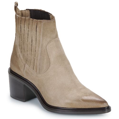 Stivaletti Mjus MERANO Beige da donna, eleganti e versatili, perfetti per ogni occasione. Realizzati in materiali di alta qualità, questi stivaletti offrono comfort e stile. Ideali per completare look casual o raffinati, sono un must-have per ogni guardaroba.