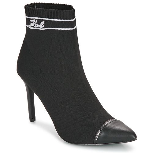 Stivaletti Donna Karl Lagerfeld PANDARA Mid Knit Signia Boot Nero, eleganti e versatili, perfetti per ogni occasione. Design moderno con knit di alta qualità e suola confortevole, adatti per un look chic e sofisticato. Acquista ora per un outfit alla moda!