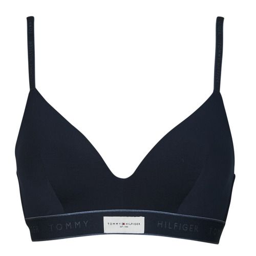 Triangolo senza ferretto TH ESTABLISHED di Tommy Hilfiger in marine per donna, elegante e confortevole, ideale per un look sofisticato. Realizzato con materiali di alta qualità, perfetto per l'estate. Acquista ora il tuo bikini Tommy Hilfiger.