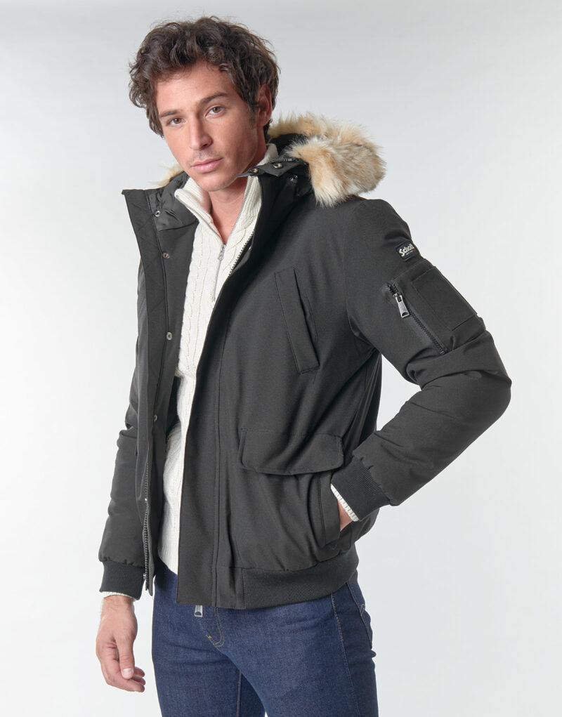 Parka Schott KEYBURN negra para hombre - 5