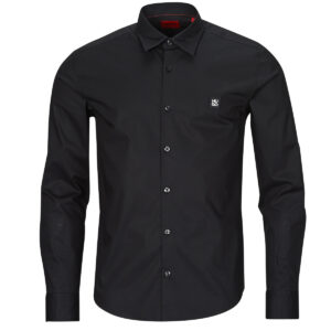 Camicia a maniche lunghe  HUGO  Ermo  Nero -  Camicie a maniche lunghe Uomo