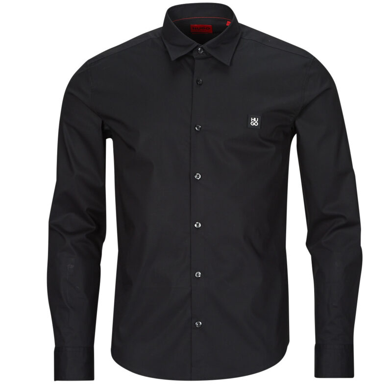 Camicia a maniche lunghe HUGO Ermo Nero Camicie a maniche lunghe Uomo - 1