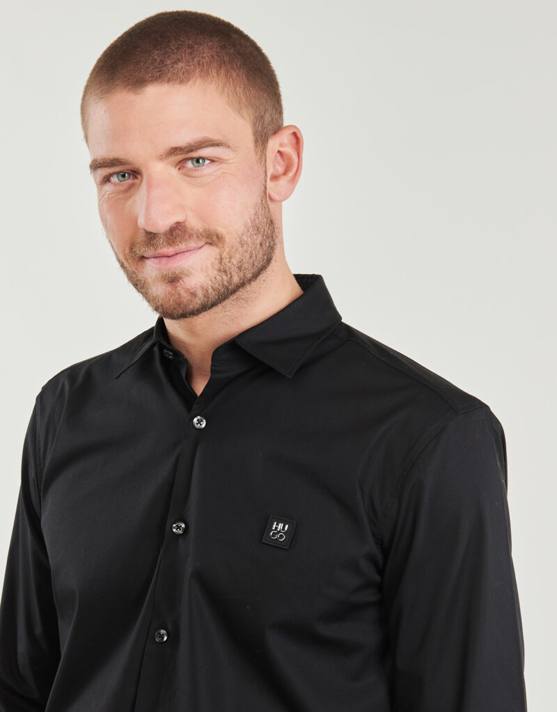Camicia a maniche lunghe HUGO Ermo Nero Camicie a maniche lunghe Uomo - 5