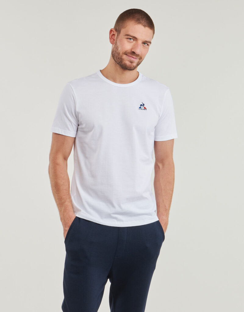 T-shirt Le Coq Sportif T-shirt ESS Tee SS N&deg;1 M Blanc &agrave; manches courtes pour homme - 2