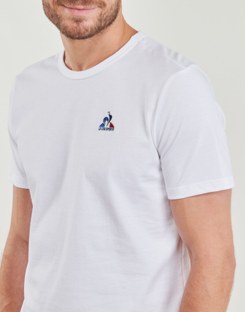 T-shirt Le Coq Sportif T-shirt ESS Tee SS N&deg;1 M Blanc &agrave; manches courtes pour homme - 5