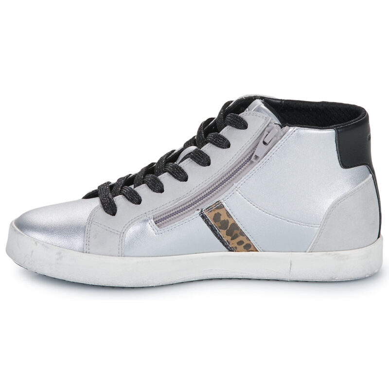 Geox  D BLOMIEE  Argento -  Sneakers alte Donna - 4