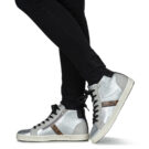 Geox  D BLOMIEE  Argento -  Sneakers alte Donna - 8