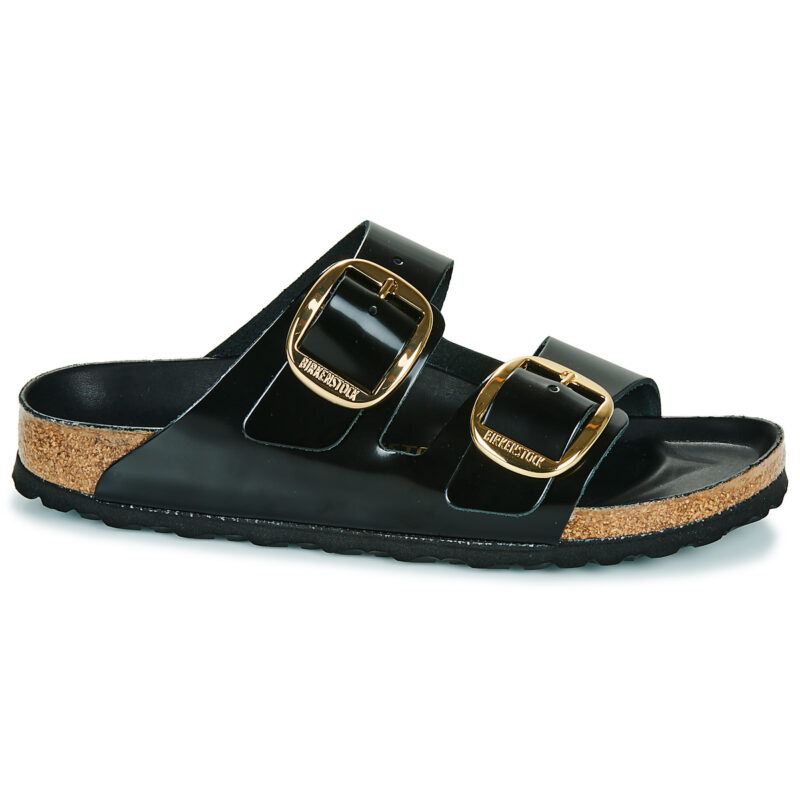 BIRKENSTOCK Arizona Big Buckle High / Light / Black / Narrow Black Damen-Slipper - 2
