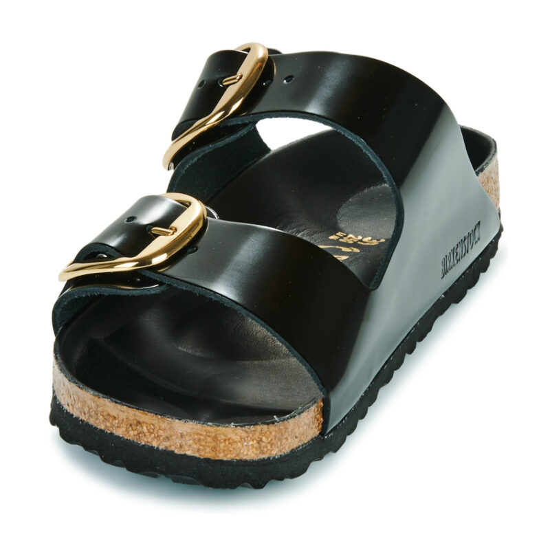 BIRKENSTOCK Arizona Big Buckle High / Light / Black / Narrow Black Damen-Slipper - 3