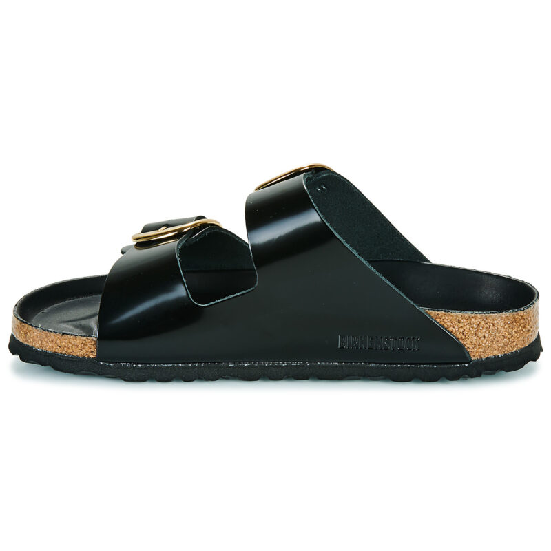 BIRKENSTOCK Arizona Big Buckle High / Light / Black / Narrow Black Damen-Slipper - 4