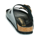 BIRKENSTOCK Arizona Big Buckle High / Light / Black / Narrow Black Damen-Slipper - 5