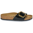 BIRKENSTOCK Madrid Big Buckle Birko-flor / Barniz / Negro / Oro / Estrecha Mujer Chancla - 2
