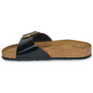 BIRKENSTOCK Madrid Big Buckle Birko-flor / Barniz / Negro / Oro / Estrecha Mujer Chancla - 4