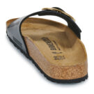 BIRKENSTOCK Madrid Big Buckle Birko-flor / Barniz / Negro / Oro / Estrecha Mujer Chancla - 5
