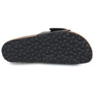 BIRKENSTOCK Madrid Big Buckle Birko-flor / Barniz / Negro / Oro / Estrecha Mujer Chancla - 7