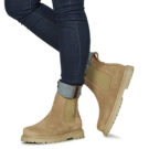 BIRKENSTOCK Highwood Slip On Mid W LEVE Taupe Beige Beige Stivaletti Regular Donna - 8
