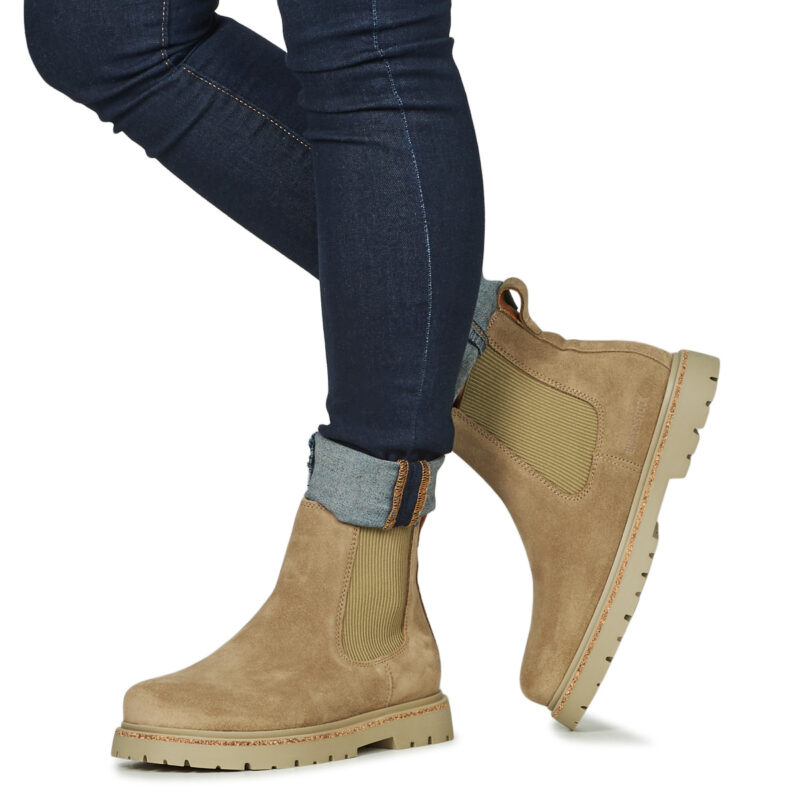 BIRKENSTOCK Highwood Slip On Mid W LEVE Taupe Beige Beige Stivaletti Regular Donna - 8