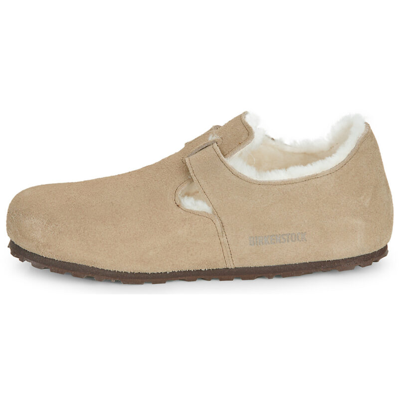 BIRKENSTOCK London Shearling LEVE Taupe Beige Beige Derby Regular Donna - 4