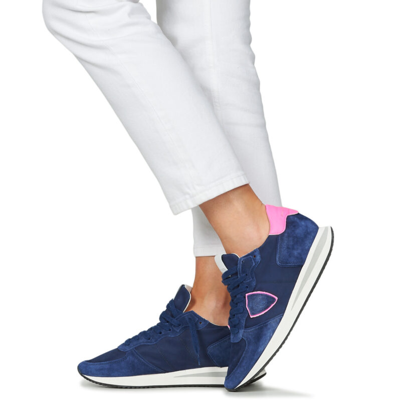 Baskets basses Philippe Model TRPX LOW WOMAN bleues pour femme - 8