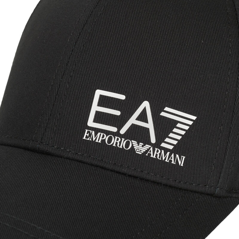 Cappellino Emporio Armani EA7 TRAIN CORE ID U LOGO CAP Nero Cappellini Uomo - 3
