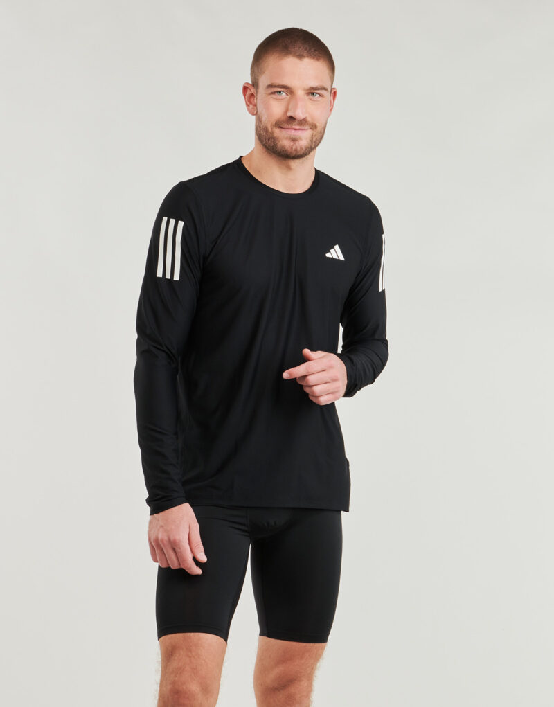 T-shirts a maniche lunghe  adidas  Own The Run Long Sleeve Long-Sleeve Top  Nero -  T-shirts a maniche lunghe Uomo - 2
