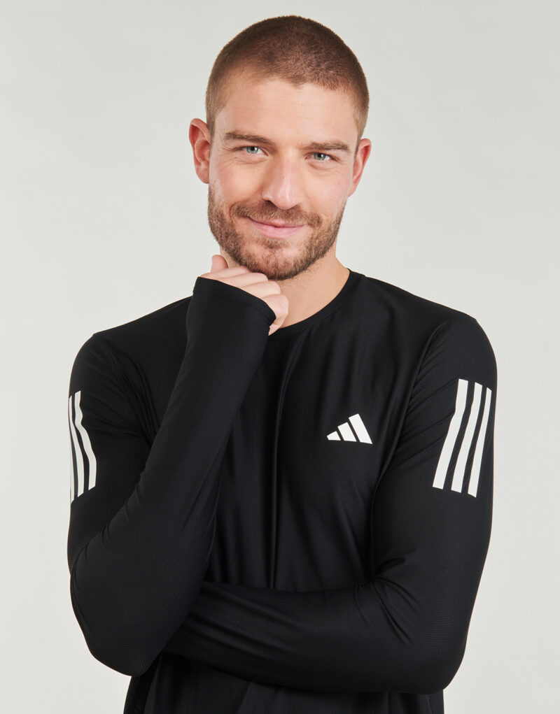 T-shirts a maniche lunghe  adidas  Own The Run Long Sleeve Long-Sleeve Top  Nero -  T-shirts a maniche lunghe Uomo - 5