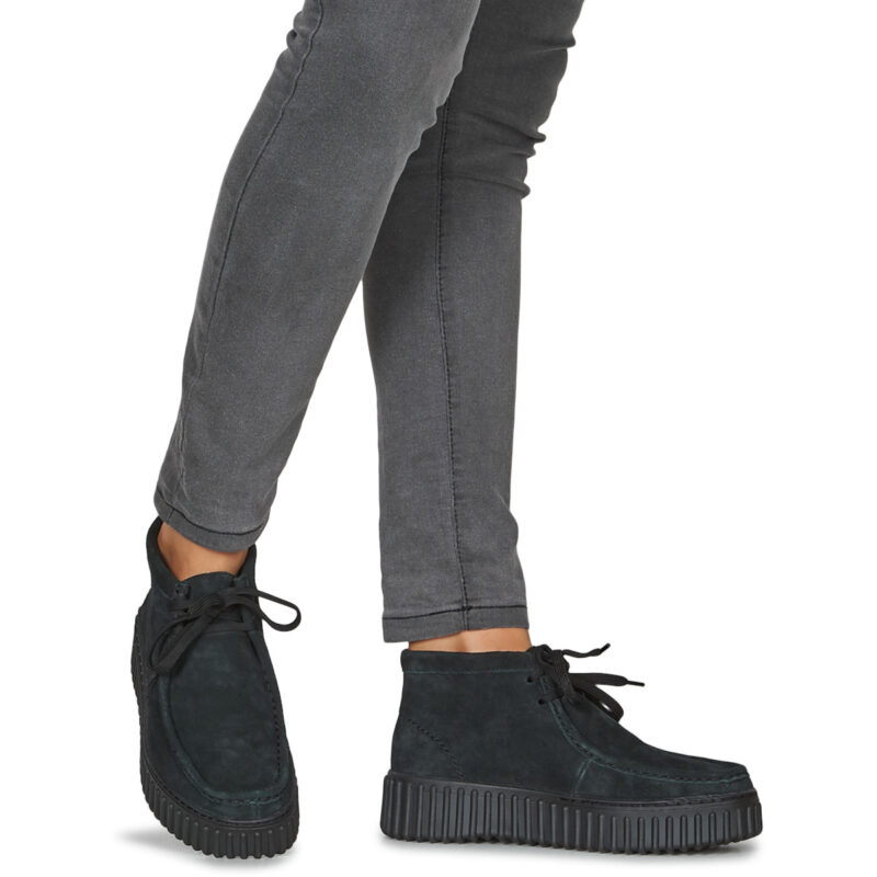 Clarks Torhill Moss Nero Derby Donna - 8