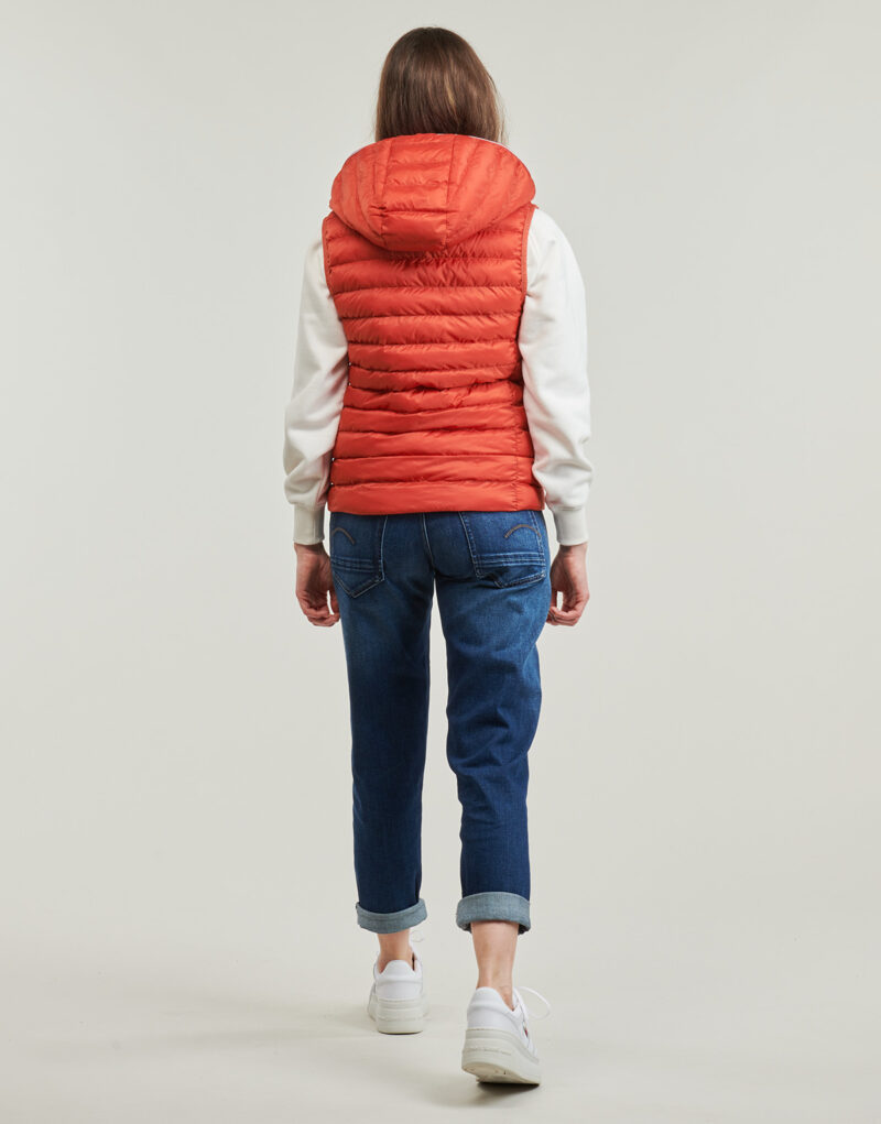 Piumino Tommy Hilfiger LW PADDED GLOBAL STRIPE VEST Rosso Piumini Donna - 4