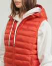 Piumino Tommy Hilfiger LW PADDED GLOBAL STRIPE VEST Rosso Piumini Donna - 5