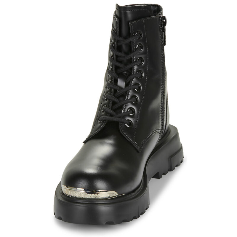 Love Moschino SQUARE LOVE ANKLE BOOT Nero Stivaletti Donna - 3