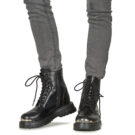 Love Moschino SQUARE LOVE ANKLE BOOT Nero Stivaletti Donna - 8