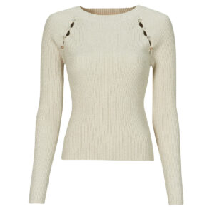 Maglione  Guess  EMELY RN LS SWTR  Beige -  Maglioni Donna
