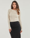 Pullover Guess EMELY RN LS SWTR Beige Maglioni Donna - 2