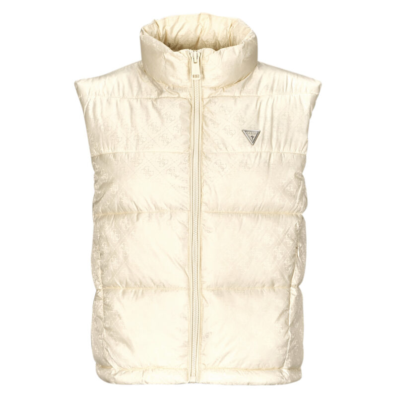 Doudoune Guess NEW 4G LOGO PADDED VEST Beige Piumini Donna - 1